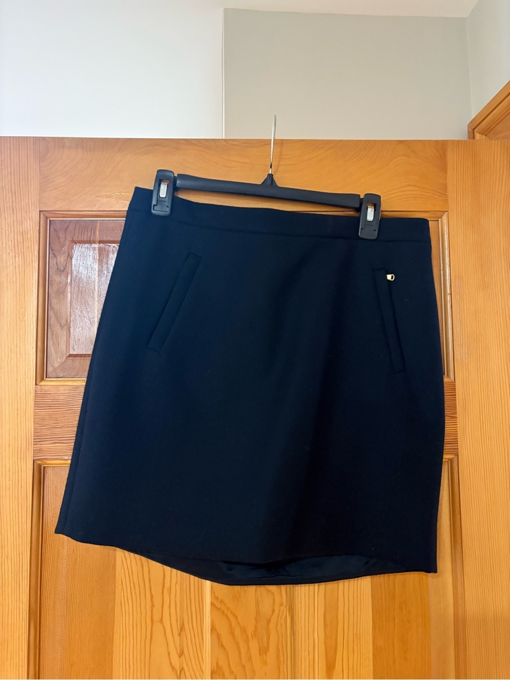 J. Crew Black Mini Skirt with Front Pockets